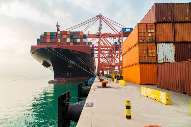 Ship cargo on deck